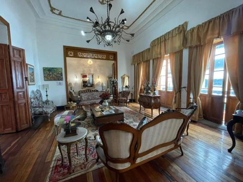 Гостиная зона в Hotel Casa de la Luz
