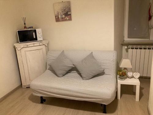 TV a/nebo společenská místnost v ubytování Antica Novi B & B