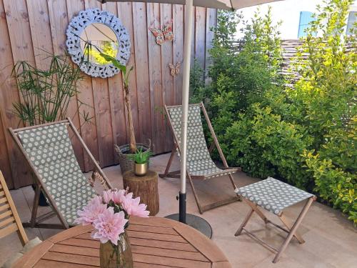 Le Patio du bourg - Studio entre lac et océan