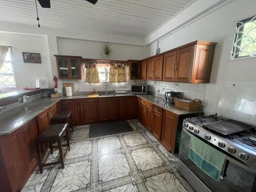 Cuisine ou kitchenette dans l'établissement Lyn's Place
