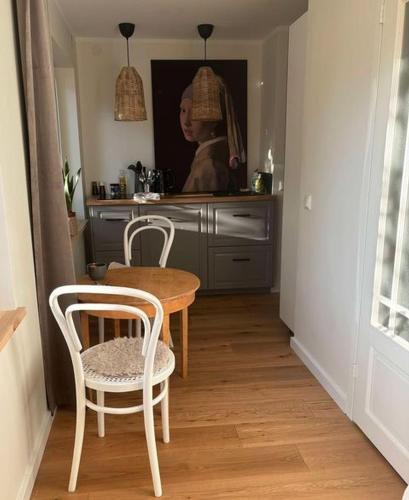 Η κουζίνα ή μικρή κουζίνα στο Karusselli Apartment