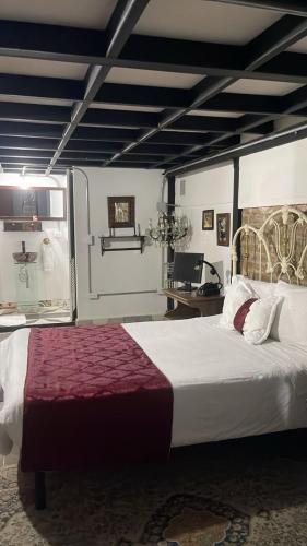 Кровать или кровати в номере Hotel Casa de la Luz