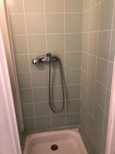 une salle de bain avec douche et toilettes dans l'établissement Next to historic center and port of Vannes, à Vannes