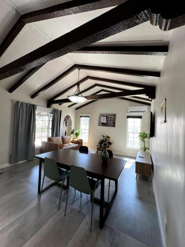 a dining room with a table and chairs in a room at Fully Remodeled 2B1B Home in Baldwin3369 in Baldwin Park