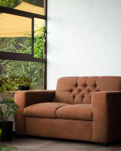 Posezení v ubytování Eucalyptus Studio
