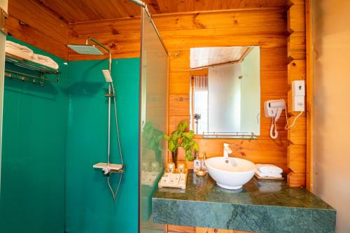 Koupelna v ubytování Tea Resort