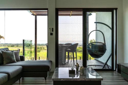 Χώρος καθιστικού στο Tippo's Bali Villas