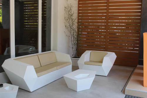Zona de estar de Hotel Alex