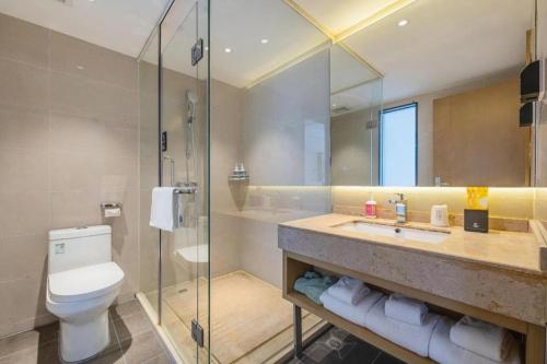 Phòng tắm tại City Comfort Inn Foshan Shunde Daliang Qinghui Garden Food City