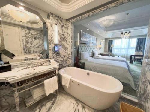Ένα μπάνιο στο Yuncheng Jianguo Hotel