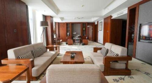 Posezení v ubytování Jiyuan Oriental Jianguo Hotel