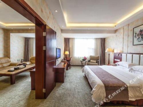 Cama o camas de una habitación en Nanning Yongzhou Hotel