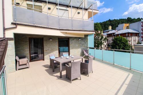 Balkón alebo terasa v ubytovaní Apartamenty City Center - Zdrojowe