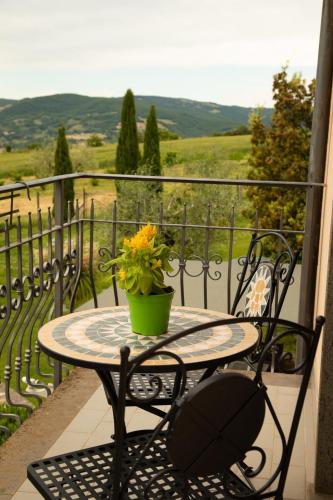Μπαλκόνι ή βεράντα στο Agriturismo Podere Acqualoreto