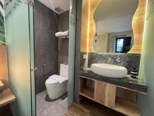 Koupelna v ubytování Shinta Guesthouse