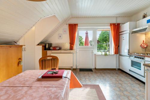 Dapur atau dapur kecil di Gästehaus Elke Jensen