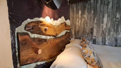 a bedroom with a mural of a deer on the wall at Urban Loft 56 Moscova- Metro 2 min - TheModelsApartment in Milan