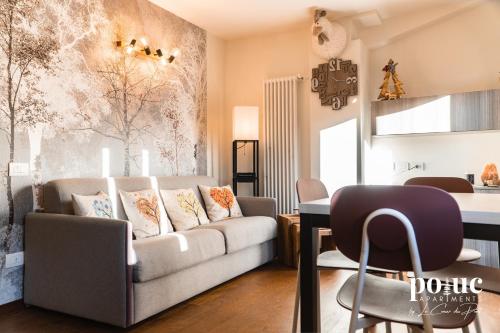 Posezení v ubytování Maison del Bosco - Poluc Apartments bilocale