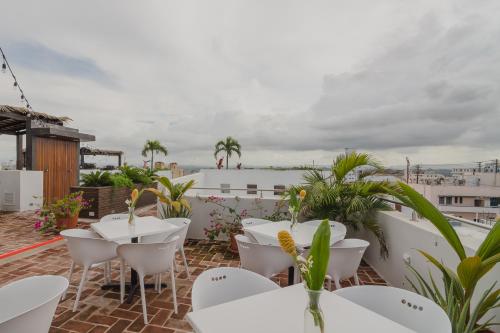 Restaurace v ubytování La Terraza de San Juan