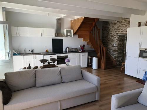Kuchyň nebo kuchyňský kout v ubytování Maison de pêcheur sur l'île de Groix
