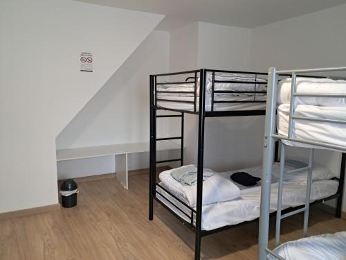 Postel nebo postele na pokoji v ubytování Gite de la margeride