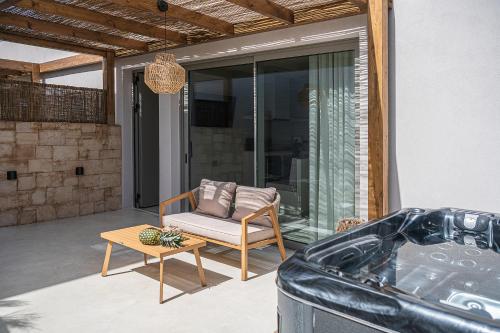Χώρος καθιστικού στο Vanilla Suites