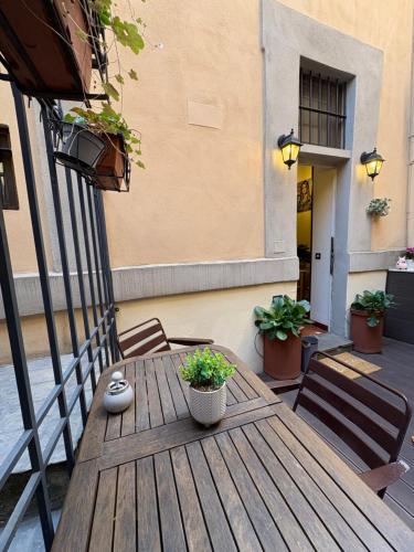 Ban công/sân hiên tại Trastevere Loft garden