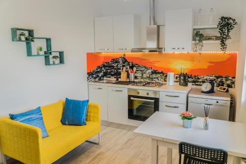 Køkken eller tekøkken på Casa Mare View Wi-Fi AC