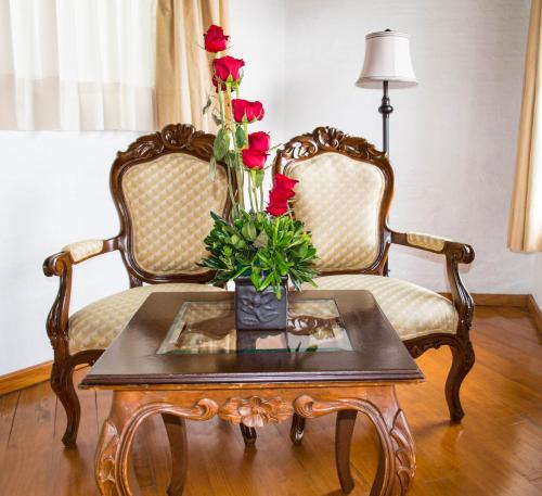 Posezení v ubytování Casa de la Loma