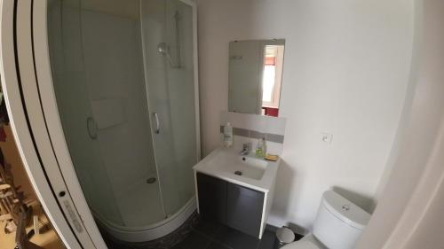 Ένα μπάνιο στο Studio Cozy à Mastaing