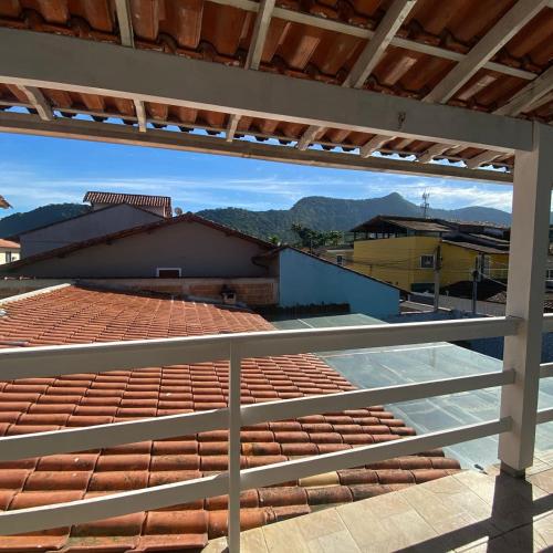 a view from the balcony of a building at Hostel ABC in Angra dos Reis