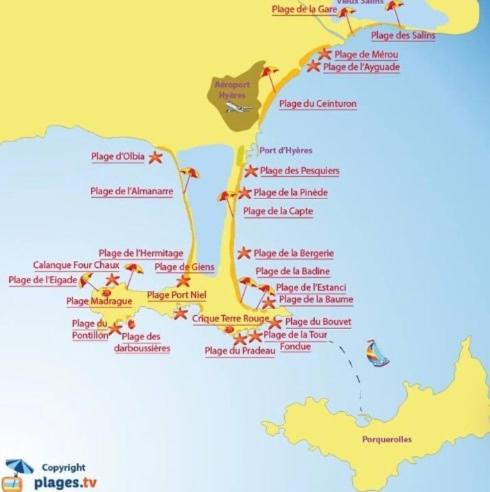 Photo de la galerie de l'établissement Hyères, Presqu'ile de Giens, Joli F3 indépendant, 4 pers, dans villa criques et plages à pied La Polynésie, à Hyères