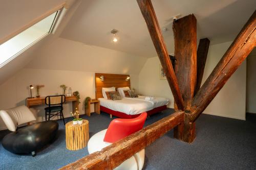 Postel nebo postele na pokoji v ubytování Hotel & Restaurant Weidumerhout
