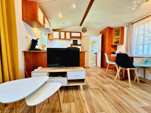 O'PARADIS - Mobil-home au calme, clim, BBQ & piscine