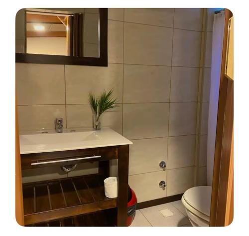 Koupelna v ubytování Las Cabañitas