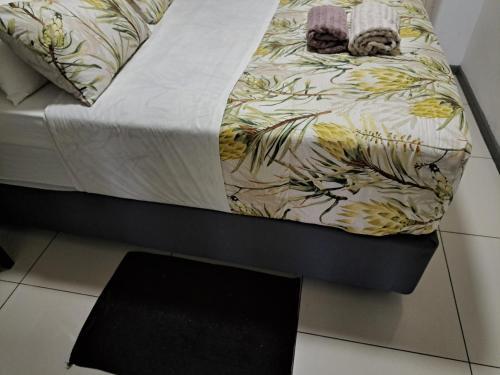 a close up of a bed in a room at Casa do Dylan in Khomas Region