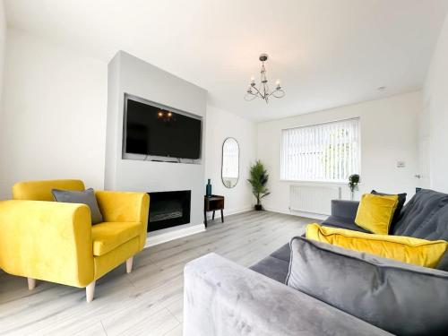 Χώρος καθιστικού στο Malvern House by Blue Skies Stays