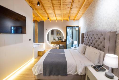 Postel nebo postele na pokoji v ubytování Villa Ester