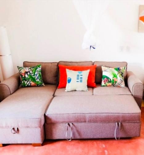 Χώρος καθιστικού στο Lovely Beach Apartment in Tranquil Playa Bonita