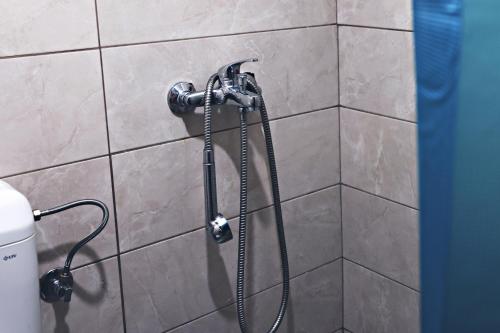 a shower in a bathroom with a hose at Kanjon 987 in Podgrad