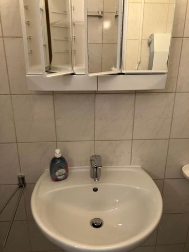 Koupelna v ubytování Ferienzimmer LANG