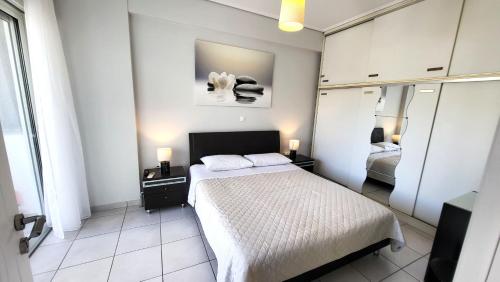 Кровать или кровати в номере Spacious Modern apartment