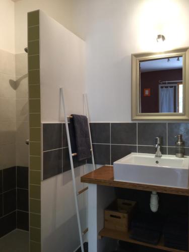 Ένα μπάνιο στο Mas du Sabartes chambres d'hôtes