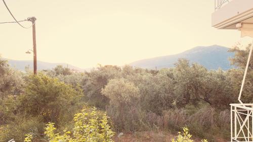 a view of a mountain from a house at Το Φιλόξενο Σπιτάκι! - The Friendly Nest ! in Paralion astros