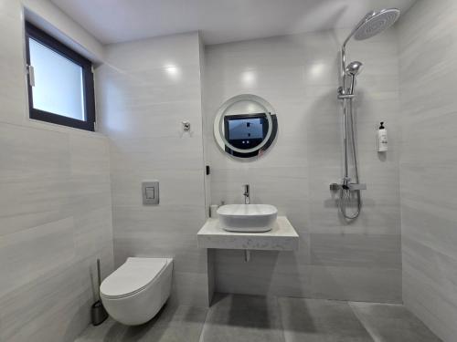 Koupelna v ubytování Villa Calypso