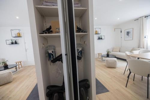 Χώρος καθιστικού στο Moissan chambre Taillefer