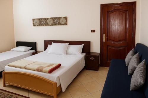 Postel nebo postele na pokoji v ubytování Peace House Dahab