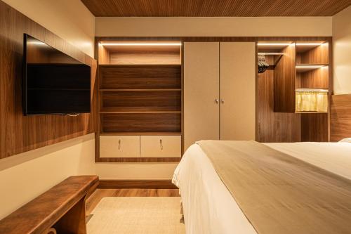 Serrazul Hotelにあるベッド