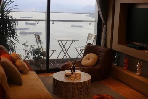 Green Diamond Hạ Long 3211 View Biểnにあるシーティングエリア