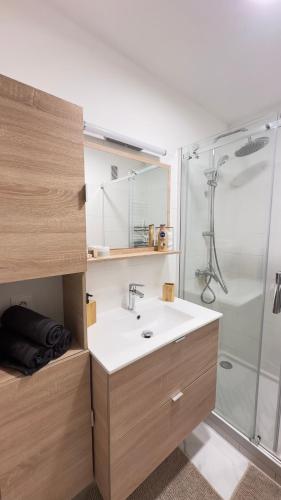 Charming and spacious two-room apartment with terrace and AC